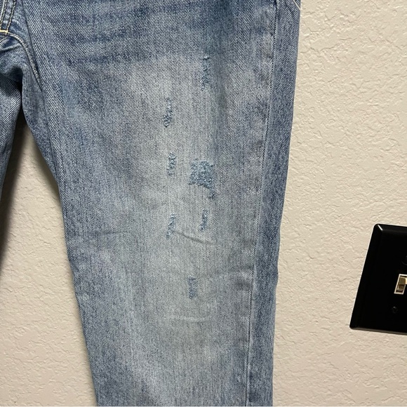 Anthropologie Pilcro and Letterpress Hyphen Jeans Light Wash Raw Hem Size 27 - Picture 3 of 10